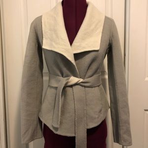 BANANA REPUBLIC Gray Belted Jacket